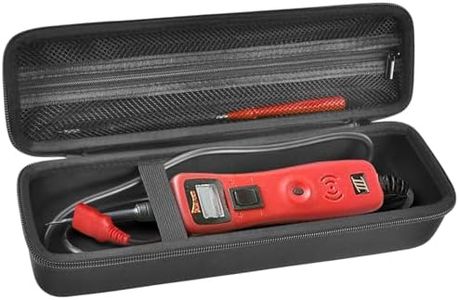Case Compatible with Power Probe 3 3EZ 4, Circuit Tester Storage Holder, Car Diagnostic Tool Digital Volt Meter Organizer Box Fits Multimeter Test Leads and Adapter (Bag Only)