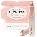 Finishing Touch Flawless Original Next Generation Eyebrow Hair Trimmer And Shaper, Battery Powered, White