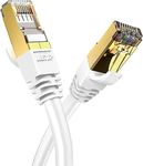 Veetop 3m/10ft CAT8 Ethernet Cable 40Gbps 2000Mhz High Speed Gigabit SFTP Lan Network Internet Cables with RJ45 Gold Plated Connector for Use of Smart Office Smart Home System iOT Gaming (1 Pack)