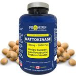 Nattokinase 2000 FU 100mg 150 Capsules,Support Cardiovascular Health and Blood Flow, Delayed Release Capsules for Optimal Absorption, Non-GMO, Gluten Free (5 Month Supply)