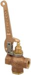 Kingston 305A Series Brass Quick Opening Flow Control Valve, Pull Lever, 3/8" NPT Female