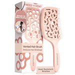 FRAMAR Professional Wet Hair Brush - Vented Hair Brush For Women, Curved Hair Detangler, Brosse a Cheveux, Curly Hair Brush Hair Dryer, Detangling Hair Brush (Champagne)