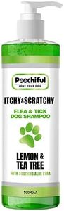 Poochiful Itchy & Scratchy Dog Shampoo Sensitive Skin 500ml Dog & Puppy Shampoo and Conditioner From 8 Weeks Pro Grooming Products for Dogs. Flea & Tick Shampoo Suitable for Sensitive Itchy & Dry Skin