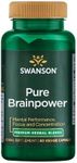 Swanson Pure Brainpower Brain Health Cognitive Memory Focus Support Brain-Derived Neurotrophic Factor (BDNF) Herbal Supplement (Ginkgo Biloba, Bacopa Monnieri) 60 Veggie Capsules (Veg Caps) Vegan