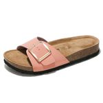 Project Cloud Comfortable Women's Sandals - Genuine Suede insoles and Premium Leather upper - soft lining material with Durable EVA Outsole - Casual and Formal use (Ibiza), Pink, 6