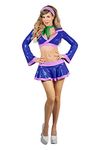 Starline Women's Danger Damsel Costume, Purple, Small, Purple, Small