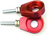 2pcs 12mm Chain Tensioner Adjusters Fit Honda XR CRF 50 70 Bike Scooter Red