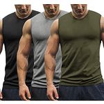 COOFANDY Men's 3 Pack Workout Tank Tops Muscle Tee Bodybuilding Fitness Gym Sleeveless T Shirts