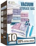 HIBAG Vacuum Storage Bags, 10 Jumbo