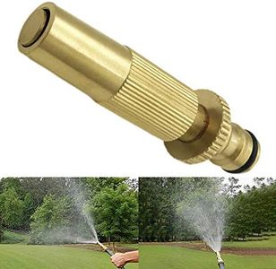 Brass Hose Nozzle SENRISE 4" Adjustable Hose Spray Nozzle Quick Connect High Pressure Spray Nozzle for Garden and Lawn (3PCS)