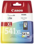 Canon Genuine High Capacity 1 x CL-541XL Tri-colour Ink Cartridge - Containing 15ML of Printer Ink / Suitable for Canon PIXMA MX, MG and TS series printers