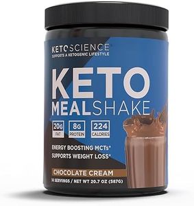 Keto Science Ketogenic Meal Shake Chocolate Dietary Supplement, Rich in MCTs and Protein, Keto and Paleo Friendly, Weight Loss, 19 oz. (14 servings)