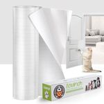 Lovinch [Thicken Vinyl] Anti Cat Scratch Furniture Protector, Single-Sided Sticky Couch Protector for Cats, Flexible Couch Corner Guard Under Cats Claw, Cat Scratch Deterrent Tape-(160" x 12.4")