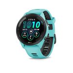Garmin Forerunner 265 with Music, 46mm GPS Running smartwatch, AMOLED Touchscreen, Advanced Training & Insights, Training & HRV Status, Safety & Tracking Features, up to 13 Days Battery Life, Aqua