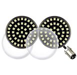Eagle Lights Generation II Midnight Edition Front 2 Inch LED Turn Signals with White Running Lights (Add Clear Lenses) for Harley Davidson
