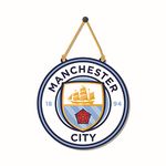 Bhai Please Manchester City Wooden Wall Decor | Hanging | Wall Art | Wooden Hanger for Living Room | Bedroom | Kitchen| Office - Home Decor and Gift for him her | Football