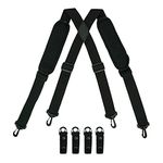 MELOTOUGH Tactical Suspenders for Duty Belt/Police Suspenders fit 2.25 inch Width Duty Belt -Size: fit (5'10 to 5.5)