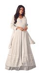 RUDRAPRAYAG Women Maxi Gown White