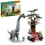 LEGO Jurassic Park Brachiosaurus Discovery 76960 30th Anniversary Dinosaur Toy, Jurassic World, Features a Large Dinosaur Figure and Brick Built Jeep Wrangler Car Toy, Fun Gift Idea for Kids Ages 9+