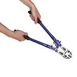 18" Bolt Cutters, 450 mm Heavy Duty Bolt Cable Cutter High Carbon Steel Mini Bolt and Wire Cutter with Plastic Anti-Slip Easy Grip Handle for Mechanics, Carpentry, Building, Plumbing