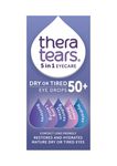 TheraTears Dry or Tired Eye Drops 50+ | Restores and Hydrates for Mature Dry or Tired Eyes | Contact Lens Friendly | Long-Lasting Relief | Preservative Free 5 in 1 Eye Care Drops | 10ml