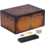 Quality Importers Desktop Humidor, Old World