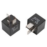 KASturbo 2PCS Car Relay 4 Pin DC12V 70A Plug In Mount for Mondeo Fiesta Focus Ranger Transit Kuga Explorer C-Max Galaxy S-Max B-Max 5M5T-14B192-EA V23136-J4-X62 Multipurpose Relay