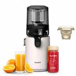 Hurom E50ST Cold Press Juicer for Home, Premium Slow Juicer with Sorbet Strainer, All-in-1 Juicer for Fruits, Vegetables, Nut Milk & Ice cream, World's No. 1 Slow Juicer Brand since 1974 (White)