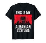 This Is My Albanian Costume for Men Women Vintage Albanian T-Shirt