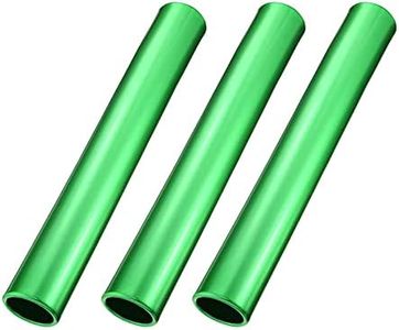 Flylin Relay Baton, 3 Pcs Athletics Aluminum Batons Track Field Relay Batons Running Baton for Race Running Outdoor Sports Practice Athlete (Green)