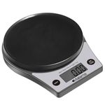 Malama Kitchen Scale, Digital Food Scale High Accuracy Multifunction Cooking Scale with 0.1oz/ 1 g Increment, 11 lb/5 kg Capacity, Black (Batteries Included)