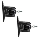 Jumbl SINSB7B ProGrip Ultra Stainless Steel Speaker Wall Mount Bracket Black, Pair of 2