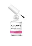 NAILWIND Gel Nail Glue, 6 in 1 UV Gel Glue for Nail Tips Need UV Light, Strong Adhesive for Press on Nails Acrylic Tips for Nail Art Design 15ml