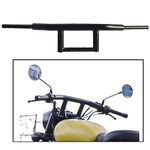 Dhe Best HB32 Bike Stylish Handlebar Curved Pipe/Handle Bar Rod Black for RE Classic Desert Storm