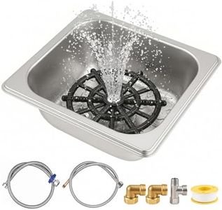 ZOLAOLA Stainless Steel Glass Rinser for Kitchen Sink 360 High Pressure Cup Cleaner, Automatic Pitcher Washer for Home, Hotel, Bar & Cafe (6.89" x 6.42" x 2.71")