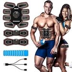 Deenor ABS Trainer Muscle Stimulator, EMS Muscle Stimulator, Electric Abdominal Muscle Toner, 10 Modes & 20 Intensities For Abdominal/Arm/Leg/Hip Training