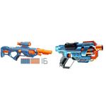 Nerf Elite 2.0 Eaglepoint RD-8 Dart Blaster & Elite 2.0 Commander RD-6 Blaster, 12 Official Nerf Darts, 6-Dart Rotating Drum, Tactical Rails