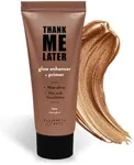 Elizabeth Mott Thank Me Later Multipurpose Natural Glow Enhancer, Primer, Highlighter - Best Glowy Skincare Makeup, Vegan & Cruelty-Free, No Sulfate, Paraben or Phthalate – Tan Sheer Glow, 30g