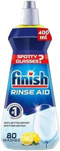 Finish Rinse Aid Lemon Scented Shinier & Drier Dishwasher Liquid 400 ml