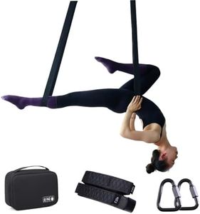 Bodyloop Contortion Aerial Loop 6ft Strap 2 Pairs Delta Quick Link Rigging Hardware Safely Situations Black (Black 6FT)