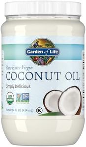 Garden of Life Organic Extra Virgin Coconut Oil - Unrefined Cold Pressed Plant Based Oil for Hair, Skin & Cooking, 14 Fl Oz