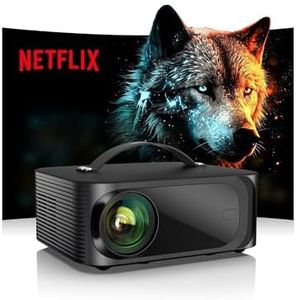 [1500 ANSI/Auto Focus/Built-in APPs] Outdoor-Projector-4K with Wifi6 and Bluetooth, Smart TV OS & DoIby, Portable Projector with Netflix/YouTube/PrimeVideo, ONOAYO 1080P Proyector with 300 ''Display