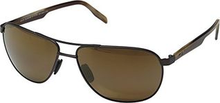 Maui Jim Men’s H728-01M Sunglasses, marron mate, 61/16/140