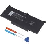 F3YGT KG7VF Battery Compatible with Dell Latitude 7490 7390 7290 7480 7380 7280 E7280 E7380 E7480 E7290 E7390 E7490, Fits P73G P73G001 P28S P28S001 DM3WC DM6WC 2X39G 451-BBYE 453-BBCF 7.6V 60Wh