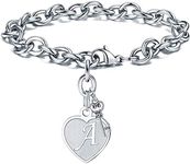 Initial Charm Bracelet for Women - 