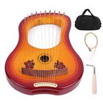 10 String Harp, Maple Wooden Harp with Tuning Hammer for Beginners Musical Instrument (Harp with Bag)