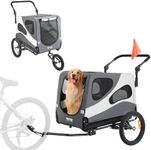 VEVOR Dog Bike Trailer, Supports up