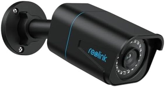 REOLINK 4K Security Camera Outdoor System, Surveillance IP PoE Camera with Human/Vehicle Detection, 100ft IR Night Vision, Work with Smart Home, Up to 256GB microSD Card, RLC-810A Black