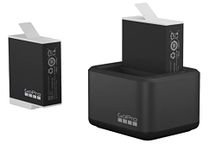 GoPro Dual Battery Charger + 2 Enduro Batteries (HERO11 Black/HERO10 Black/HERO9 Black) - Official GoPro Accessory