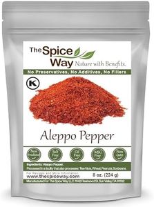 The Spice Way - Premium Aleppo Pepper |8 oz.| Crushed Aleppo Pepper Flakes (Halaby Pepper/Pul Biber/Marash Pepper/Aleppo Chili Flakes) Popular in Turkish and Middle Eastern/Mediterranean cooking